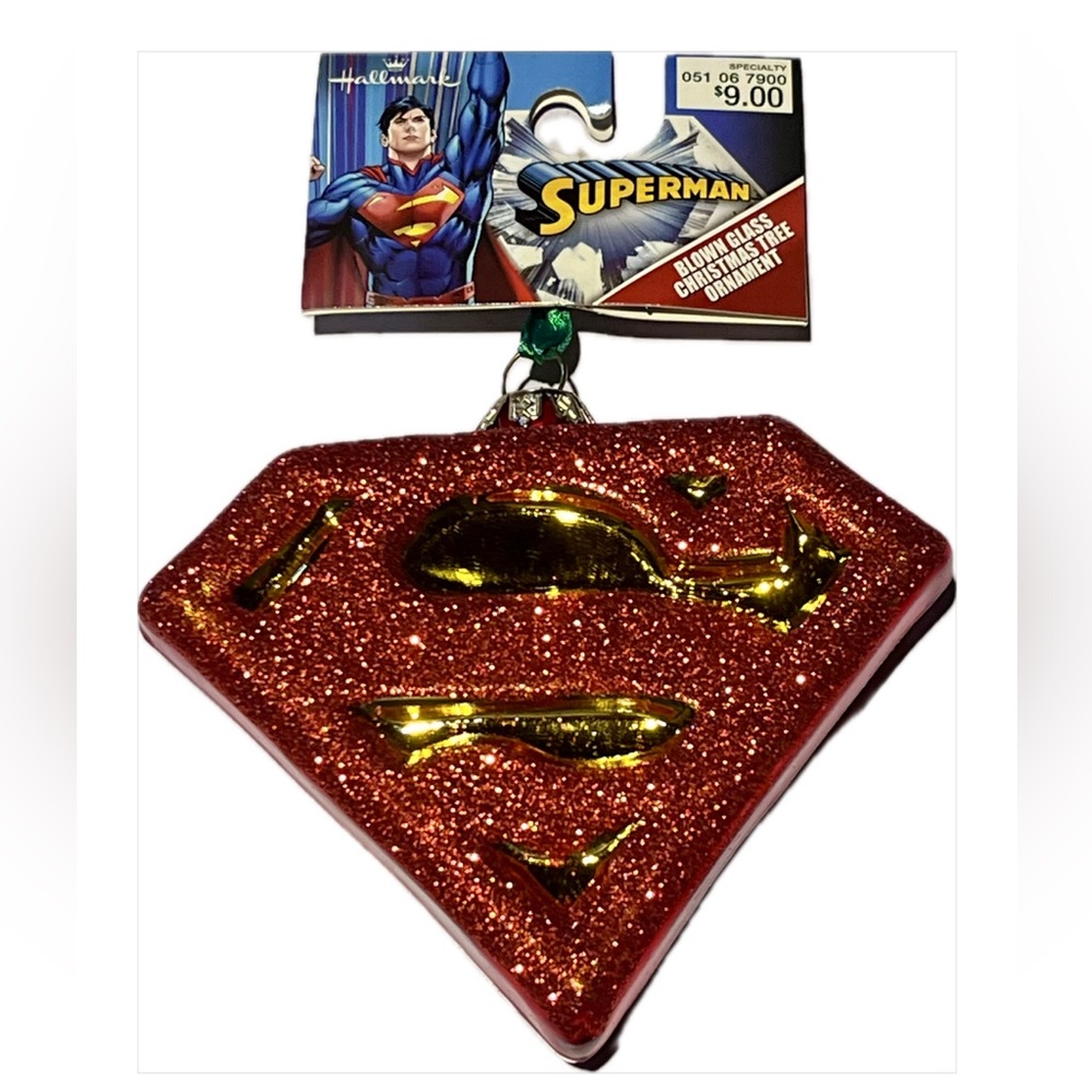 Hallmark Red and Gold Superman Ornament